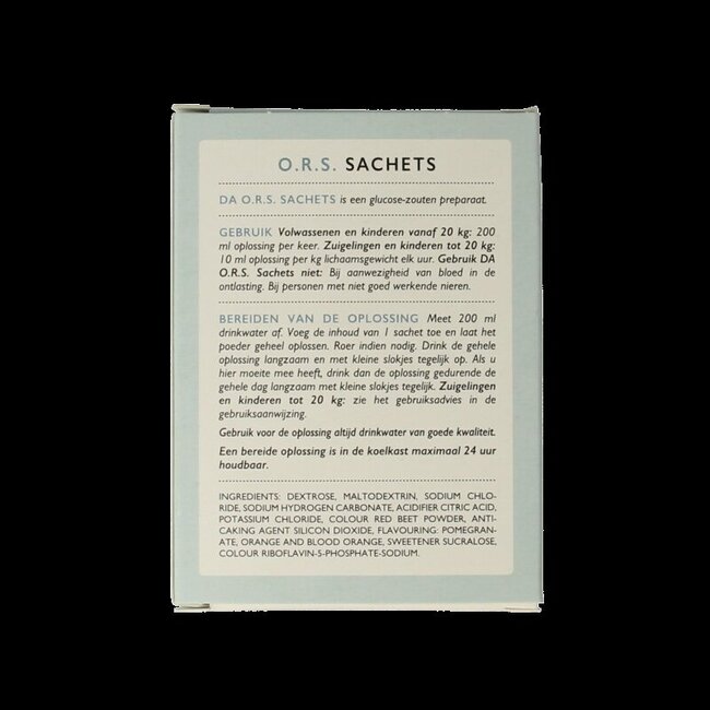 DA O.R.S. sachets sinaasappel/granaatappel 10 Stuks