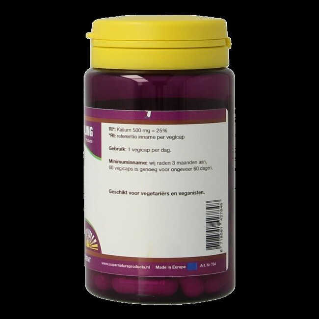 NHP Kalium 500mg 60 Vegetarische capsules