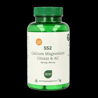 AOV AOV 552 Citrate de calcium et magnésium AC 60 Comprimés