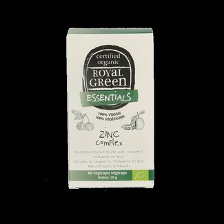 Royal Green Royal Green Zinc complex bio 60 Vegetarische capsules