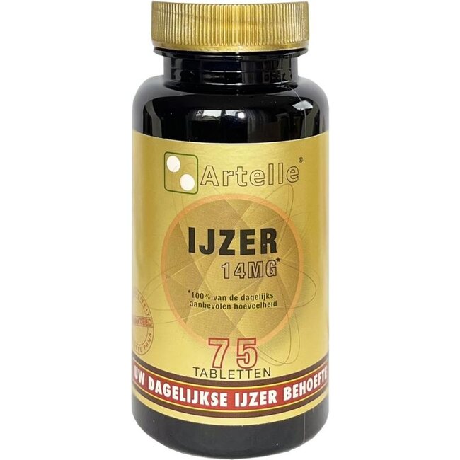 Artelle IJzer 14mg 75 Tabletten