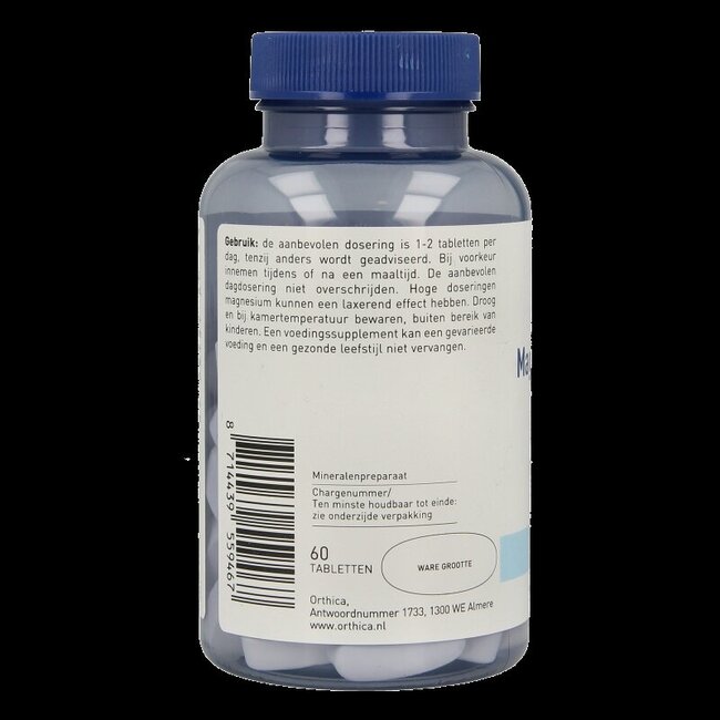 Orthica Citrate de magnésium 200 60 comprimés