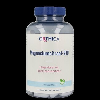 Orthica Orthica Magnesium citraat 200 120 Tabletten
