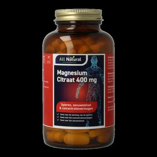 All Natural All Natural Magnesium citraat 400mg 120 Tabletten