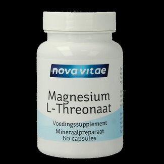 Nova Vitae Nova Vitae Magnesium L-threonaat 60 Capsules