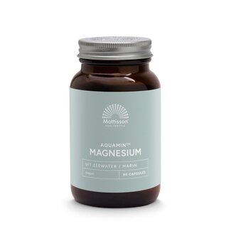 Mattisson Mattisson Magnesium uit mineraalrijk zeewater Aquamin mg 90 Vegetarische capsules