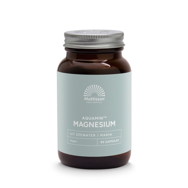 Mattisson Magnesium uit mineraalrijk zeewater Aquamin mg 90 Vegetarische capsules