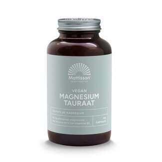 Mattisson Mattisson Magnesium tauraat met p-5-p 120 Vegetarische capsules