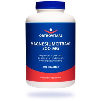 OrthoVitaal OrthoVitaal Magnesium citraat 200mg 240 Tabletten