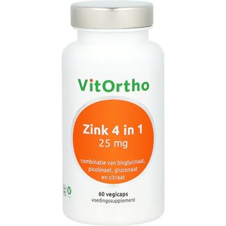 VitOrtho VitOrtho Zinc 4 en 1 60 Capsules végétariennes