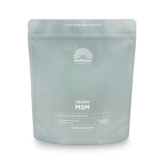Mattisson Vegan MSM poeder pure 550 Gram