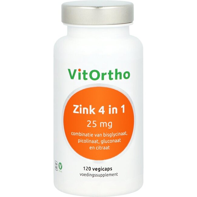 VitOrtho Zink 4 in 1 120 Vegetarische capsules