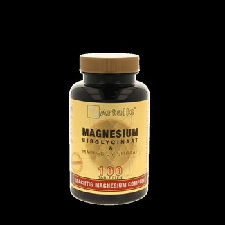 Artelle Artelle Magnesium bisglycinaat & citraat 100 Tabletten