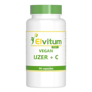 Elvitum Elvitum IJzer met vitamine C vegan 90 Vegetarische capsules