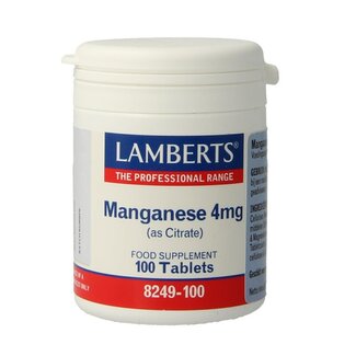 Lamberts Lamberts Mangaan (manganese) 4mg 100 Tabletten