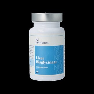 Nutribites Nutribites IJzer bisglycinaat 60 Vegetarische capsules