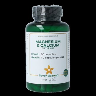 Liever Gezond Liever Gezond Magne cal max magnesium en calcium to the max 90 Vegetarische capsules