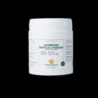Liever Gezond Liever Gezond Calcium ascorbaat jaarrond 500 Gram