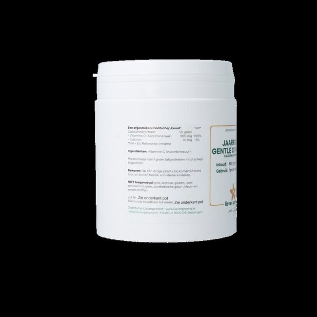 Liever Gezond Calcium ascorbaat jaarrond 500 Gram