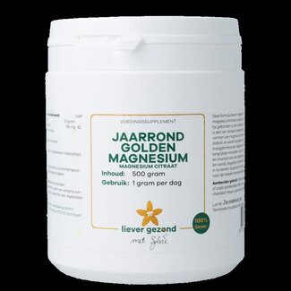 Liever Gezond Liever Gezond Golden magnesium poeder jaarrond 500 Gram