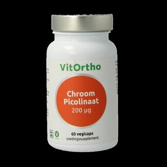 VitOrtho VitOrtho Chroom picolinaat 200mcg 60 Vegetarische capsules