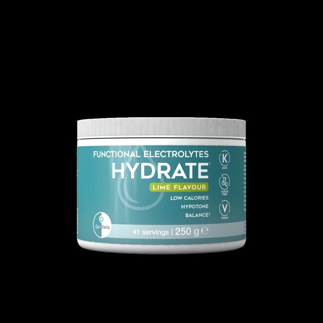 Go-Keto Elektrolytes drink poeder hydratatie limoen 250 Gram