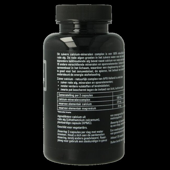 APB Holland Zuiver calcium natuurlijk complex 500mg 120 Capsules