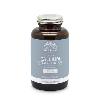 Mattisson Mattisson Calcium citraat malaat vegan 120 Capsules