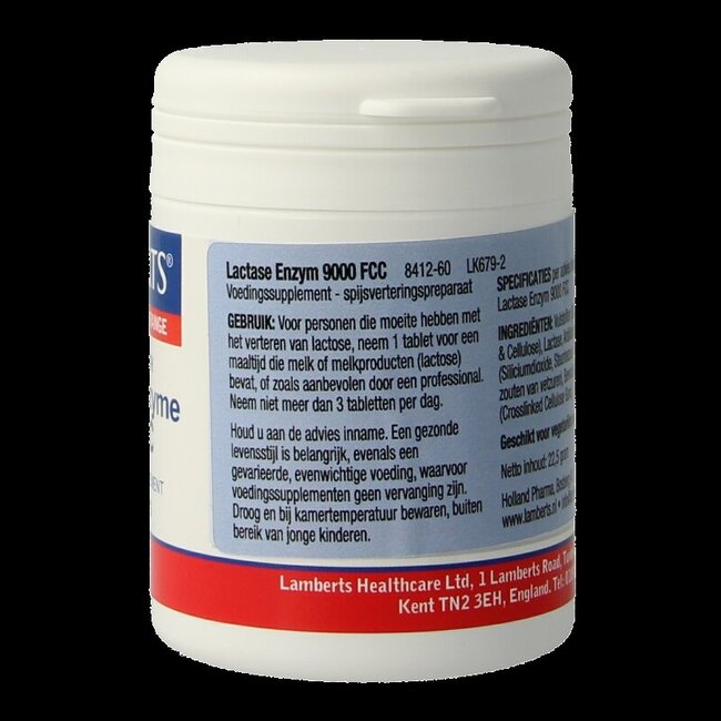 Lamberts Lactase enzym 9000 FCC 60 Tabletten