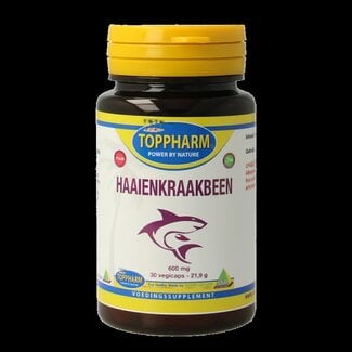 Toppharm Toppharm Haaienkraakbeen 600mg puur 30 Vegetarische capsules