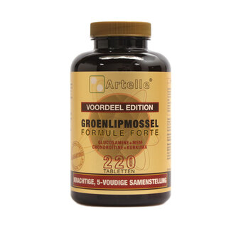Artelle Artelle Groenlipmossel formule forte 220 Tabletten