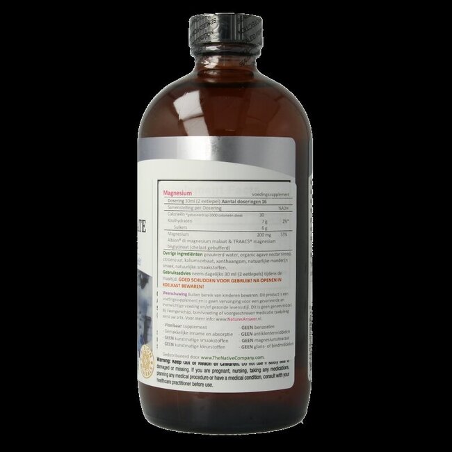 Natures Answer Vloeibaar magnesium malaat & bisglycinaat 480 Milliliter
