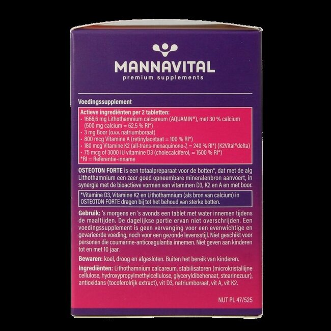 Mannavital Osteoton forte 60 Tabletten
