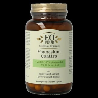 Essential Organ Essential Organ Magnesium quattro puur 60 Vegetarische capsules