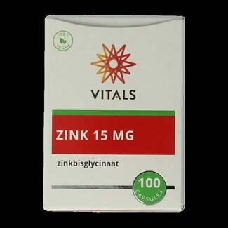 Vitals Vitals Zinc 15 mg 100 gélules