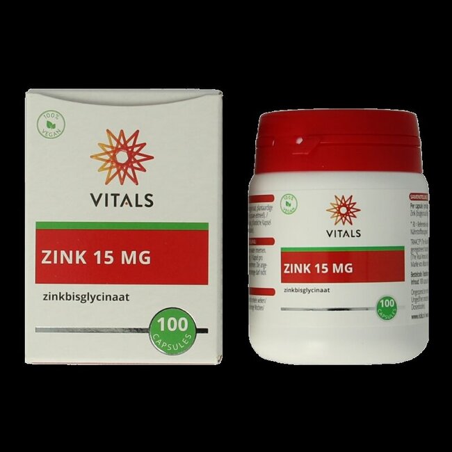 Vitals Zinc 15 mg 100 gélules