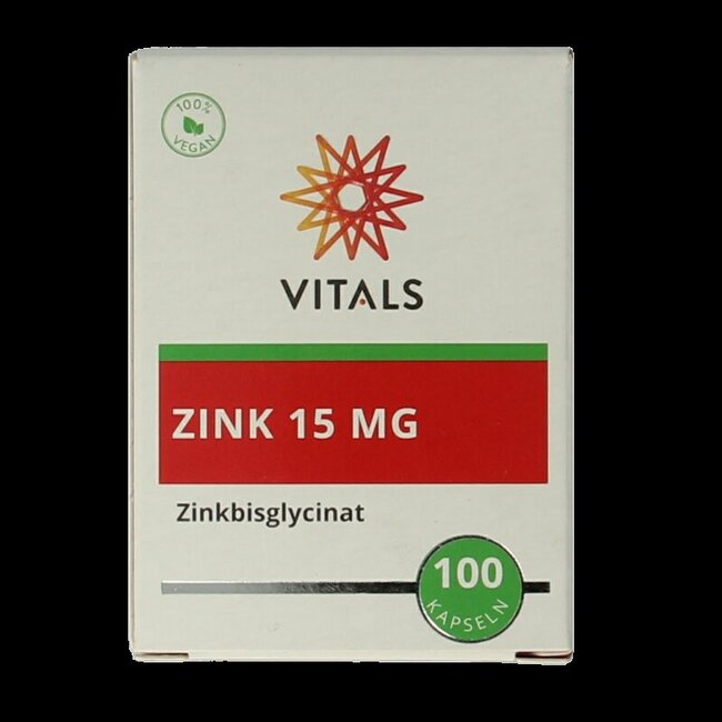 Vitals Zinc 15 mg 100 gélules
