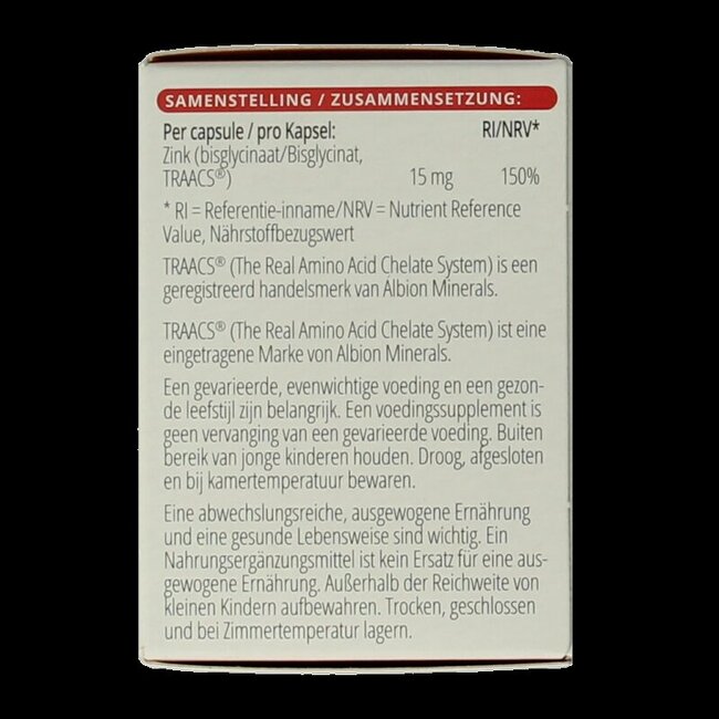 Vitals Zink 15mg 100 Capsules