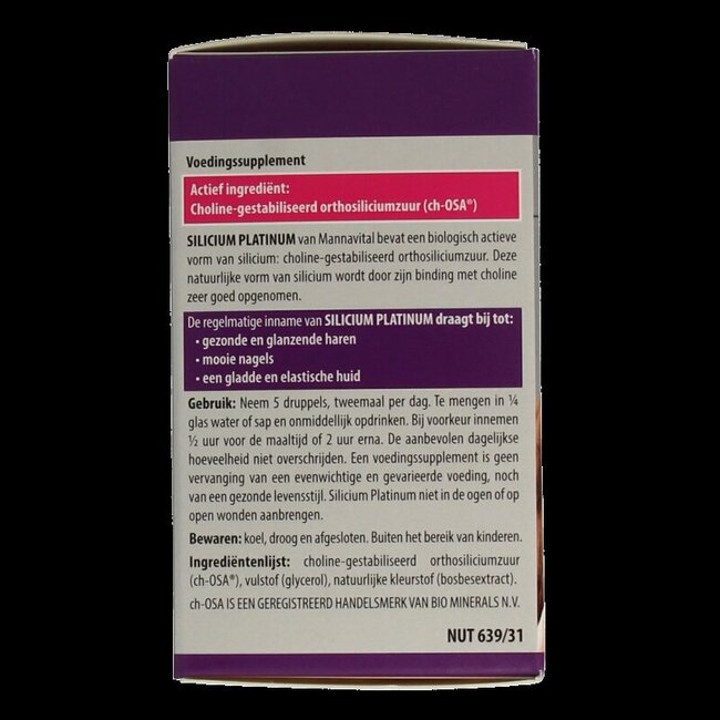 Mannavital Silicium platinum 30 ml