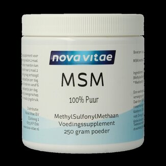 Nova Vitae Nova Vitae MSM poeder 250 Gram