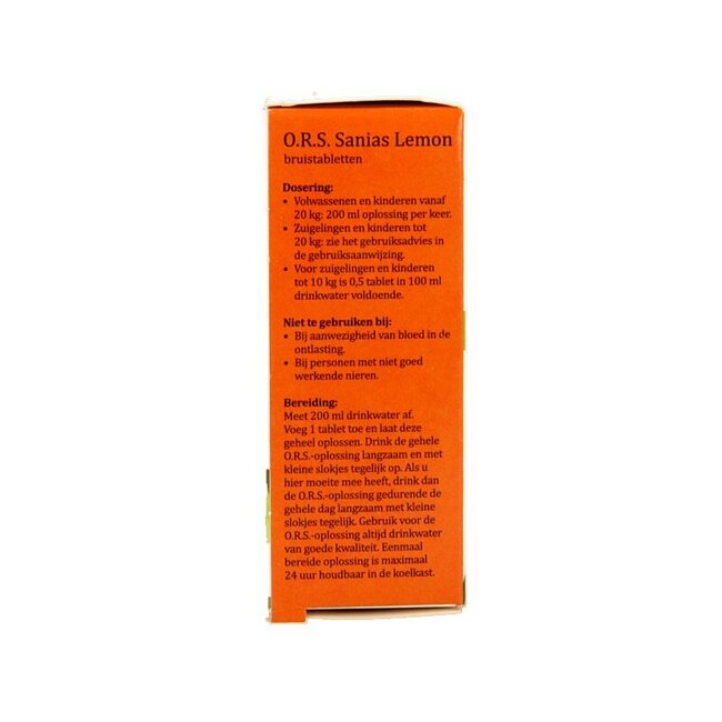 Sanias ORS lemon bruistablet 6 Stuks