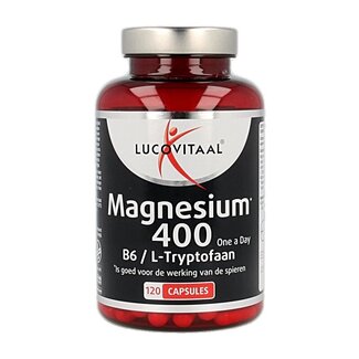 Lucovitaal Lucovitaal Magnesium 400 met B6 en L-Tryptofaan 120 Capsules