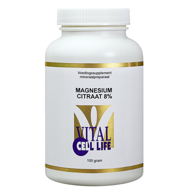 Vital Cell Life Magnesium citraat 80 mg poeder 100 Gram
