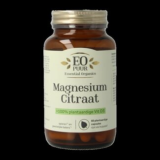 Essential Organ Essential Organ Magnesium citraat puur 60 Vegetarische capsules