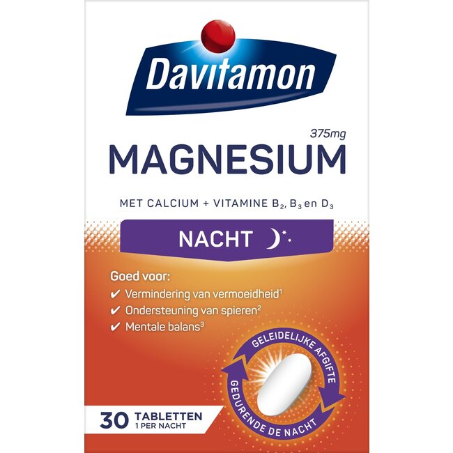 Davitamon Magnesium speciaal voor de nacht 30 Tabletten