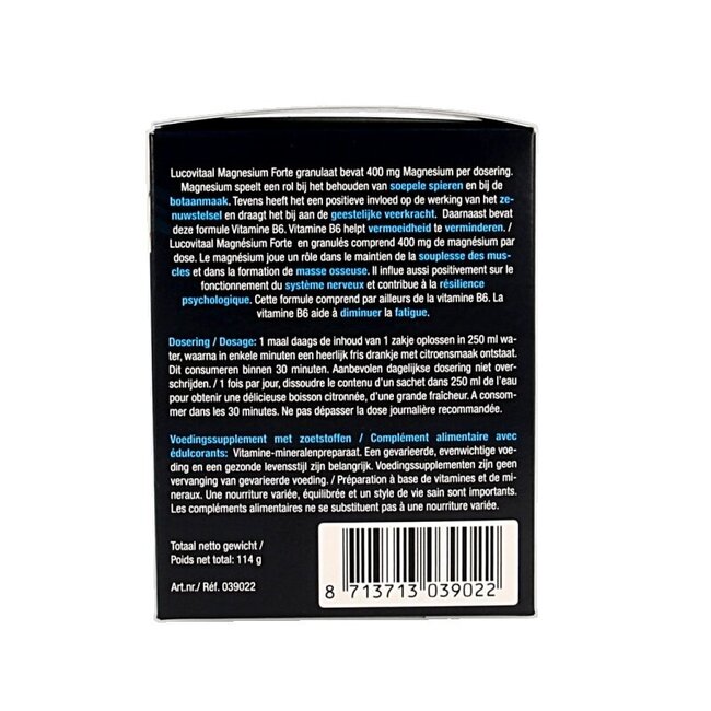 Lucovitaal Magnesium 400 forte 20 Sachets