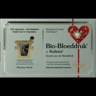 Pharma Nord Pharma Nord Bio bloeddruk & kalium 120 caps + 60 tabletten 180 Stuks