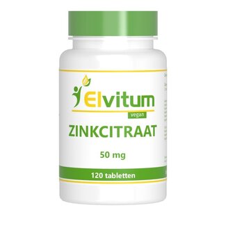 Elvitum Elvitum Zink citraat 50mg 120 Tabletten