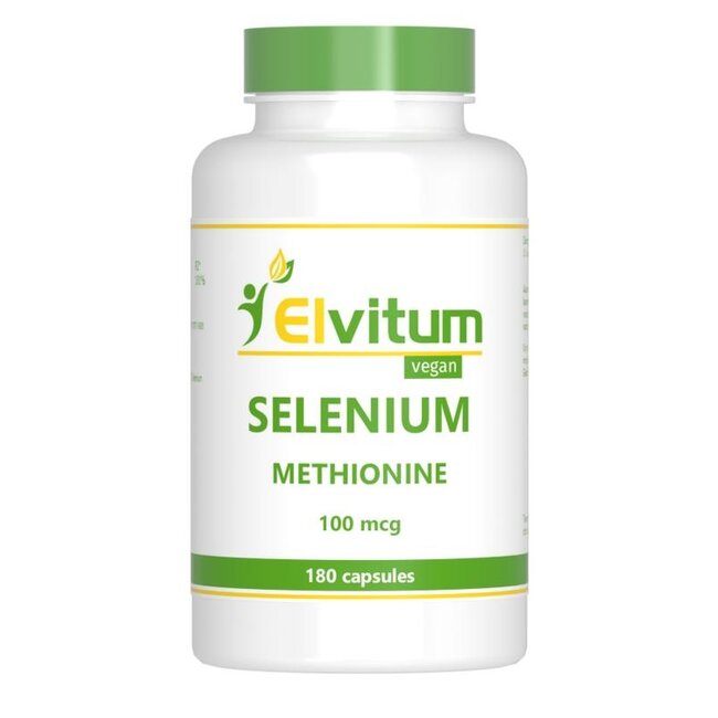 Elvitum Selenium methionine 100mcg 180 Vegetarische capsules