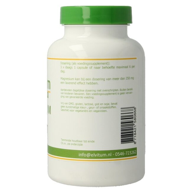 Elvitum Citrate de magnésium 180 gélules végétales